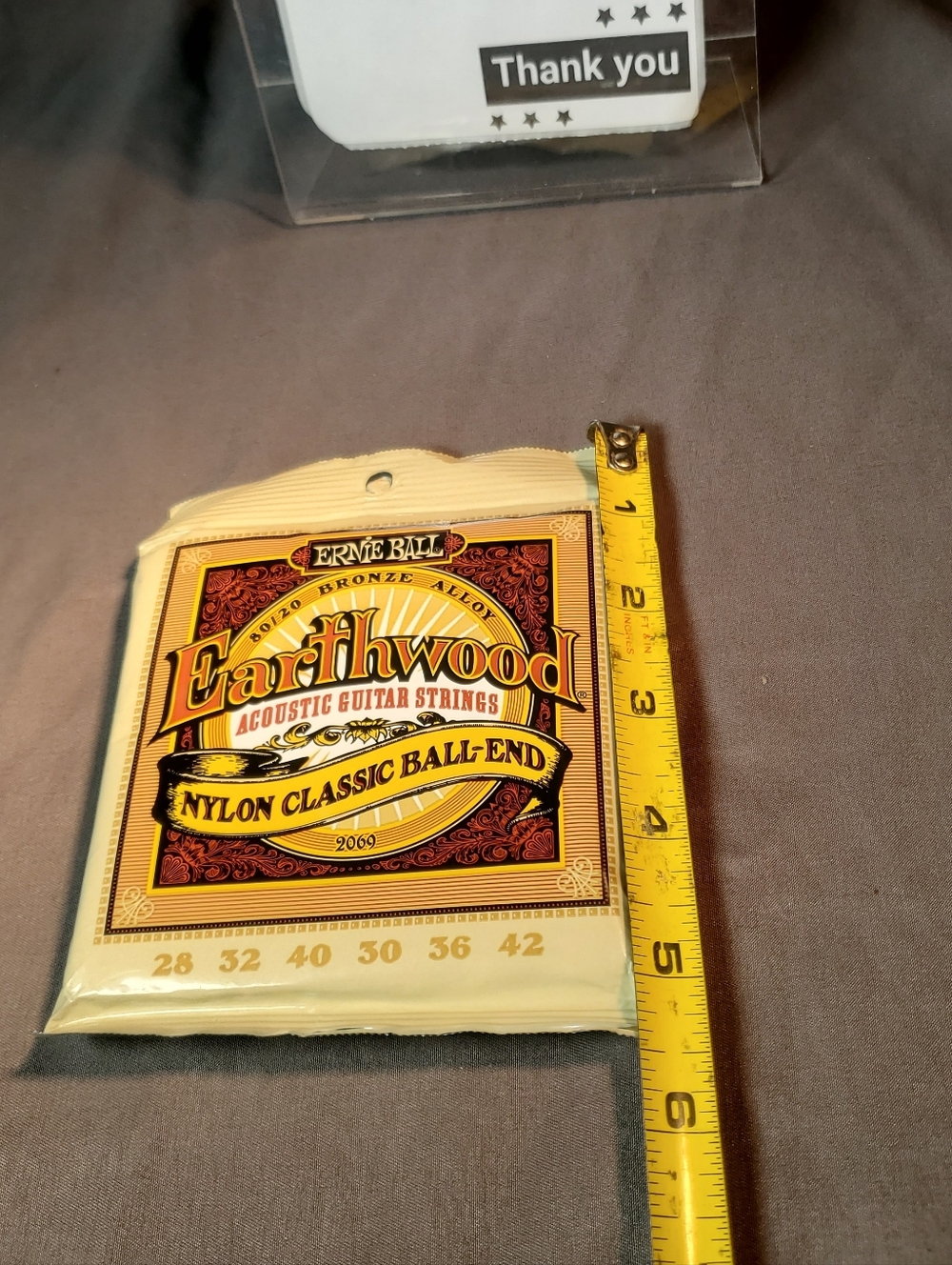 Ernie Ball Earthwood 80/20 Bronze Folk Nylon Acoustic Guitar Strings, P02069